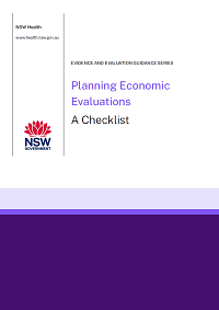 Planning economic evaluations: A checklist