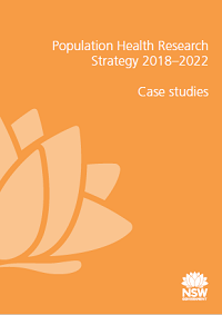 Population Health Research Strategy 2018-2022: Case studies