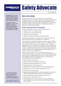 Safety Advocate Issue 4 - Bed Rail Hazards