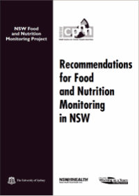 Recommendations for Food and Nutrition Monitoring in NSW