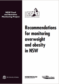 Recommendations for Monitoring Overweight and Obesity in NSW
