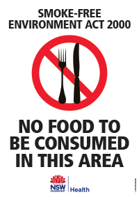 No Food to be Consumed in this Area