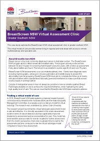 Case study - BreastScreen NSW virtual assessment clinic