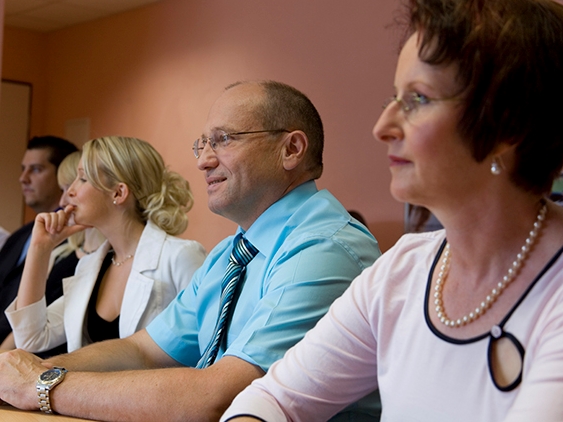 A group of board members.