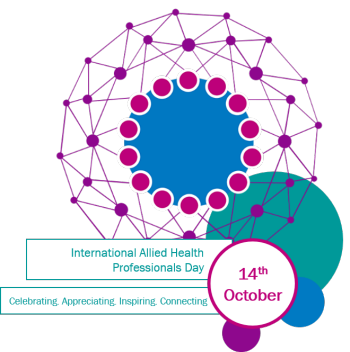 International Allied Health Professionals Day. 14 October. Celebrating. Appreciating. Inspiring. Connecting.