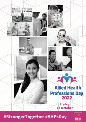 Poster: Allied Health Professionals Day 2022 (Compilation of images)