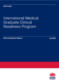 International Medical Graduate Clinical Readiness Program Evaluation Report