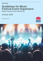 Guidelines for music festival event organisers: Music festival harm reduction