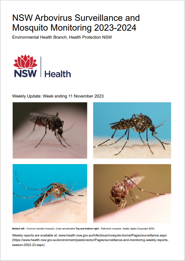 NSW Arbovirus Surveillance and Mosquito Monitoring 2023-2024 - Week ending 25 November 2023