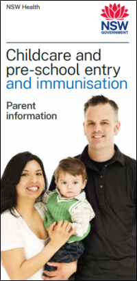 Childcare and pre-school entry and immunisation (brochure)
