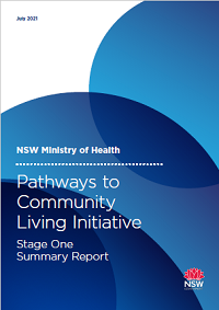 Pathways to Community Living Initiative Stage One Summary Report