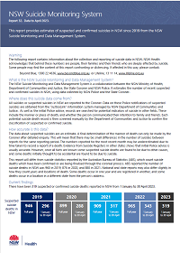 NSW Suicide Monitoring System - Report 32 - Data to April 2023